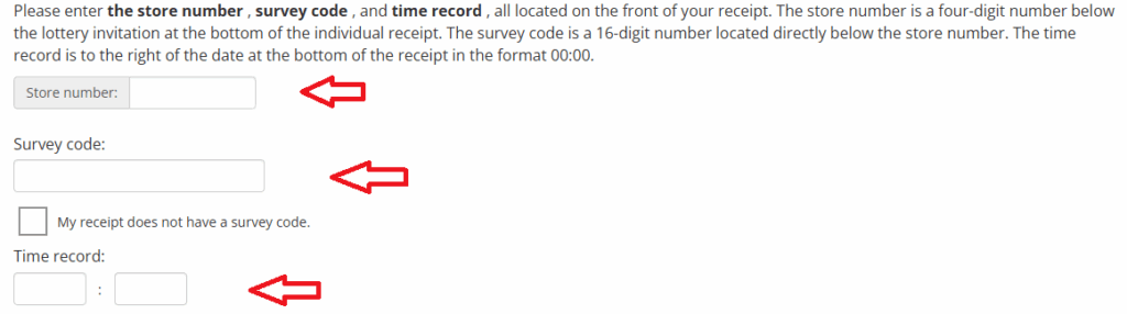 Fill out the Publix Customer Satisfaction Survey with receipt details